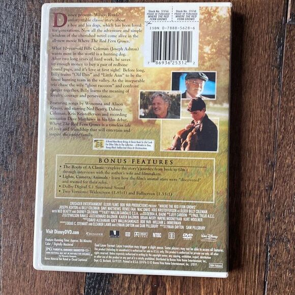 Where the red fern grows 1 and 2 DVD movie set - Picture 4 of 5